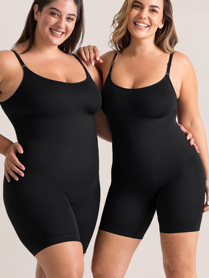 Shaperwear Essentials All Day Every Day Scoop Neck Mid-Thigh Bodysuit